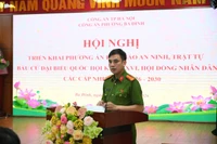 Công an phường Ba Đình chủ động phương án bảo đảm an ninh bầu cử
