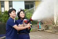 Khi học sinh hóa thân thành lính cứu hỏa