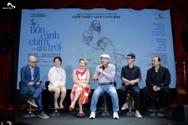 Các nghệ sĩ tại sự kiện công bố tổ chức chương trình