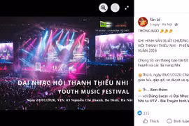 VTV khẳng định không sản xuất “Đại nhạc hội Thanh thiếu nhi – Youth Music Festival”