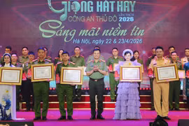 Bế mạc "Liên hoan Giọng hát hay Công an Thủ đô 2026": Tôn vinh hình ảnh người chiến sĩ bản lĩnh, kiên trung, hào hoa và nhân văn