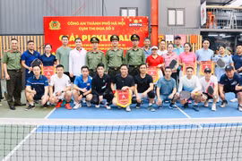 Sôi động giải pickleball Cụm thi đua số 5 CATP Hà Nội