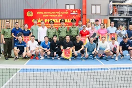 Sôi động giải pickleball Cụm thi đua số 5 CATP Hà Nội