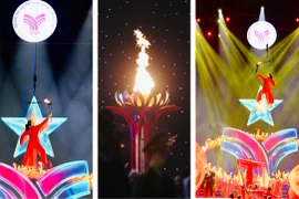 Độc đáo màn thắp đuốc Đại hội TDTT Thủ đô 2025