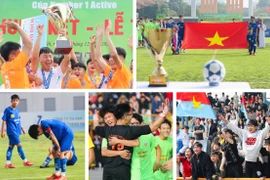 Khoảnh khắc ấn tượng ngày bế mạc giải bóng đá học sinh THPT Hà Nội 2025