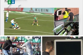 Trọng tài 'đứng hình' khi bị cổ động viên tắt màn hình VAR