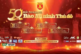 50 năm thương hiệu Báo An ninh Thủ đô và cuộc hẹn pickleball ngày 10-7