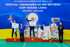Xác định chủ nhân các danh hiệu Festival Taekwondo Hà Nội mở rộng 2026