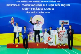 Xác định chủ nhân các danh hiệu Festival Taekwondo Hà Nội mở rộng 2026