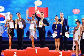 Chủ nhà Việt Nam giành 44 huy chương, nhất toàn đoàn Giải khiêu vũ thể thao châu Á 2026