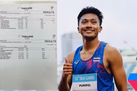 Xem 'thần đồng' Thái Lan chạy 100m dưới 10 giây tại SEA Games 33