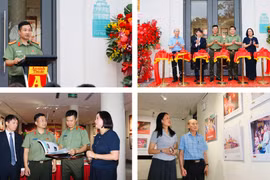 Toàn cảnh Lễ khai mạc trưng bày "Sách - Báo - Ảnh 50 năm kỷ niệm An ninh Thủ đô xuất bản số báo đầu tiên"