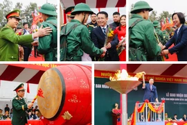 Hứng khởi lên đường thực hiện nghĩa vụ thiêng liêng với Tổ quốc, với nhân dân