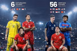 Bất ngờ đội tuyển nhiều cầu thủ nhập tịch nhất Đông Nam Á