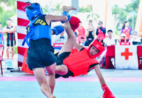 Quyết liệt màn đấu đối kháng giải vô địch trẻ võ cổ truyền quốc gia 2025