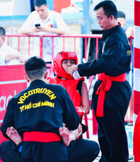 Quyết liệt màn đấu đối kháng giải vô địch trẻ võ cổ truyền quốc gia 2025