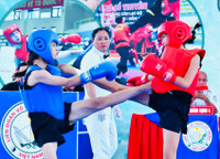 Quyết liệt màn đấu đối kháng giải vô địch trẻ võ cổ truyền quốc gia 2025