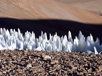 Kỳ thú cánh đồng tuyết trên sa mạc, nơi khô cằn nhất thế giới