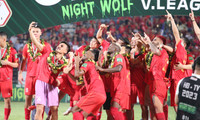 Khoảnh khắc đẹp ngày Công an Hà Nội đăng quang V-League