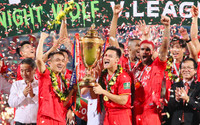 Khoảnh khắc đẹp ngày Công an Hà Nội đăng quang V-League