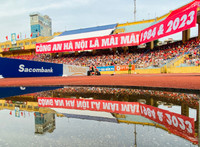 Khoảnh khắc đẹp ngày Công an Hà Nội đăng quang V-League