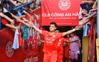 Khoảnh khắc đẹp ngày Công an Hà Nội đăng quang V-League