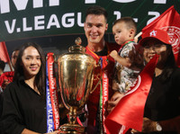 Khoảnh khắc đẹp ngày Công an Hà Nội đăng quang V-League