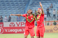 Khoảnh khắc đẹp ngày Công an Hà Nội đăng quang V-League