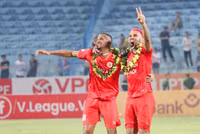 Khoảnh khắc đẹp ngày Công an Hà Nội đăng quang V-League