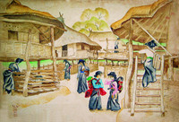 Thiếu nữ đẹp mơ màng trong tranh Ngô Minh Cầu