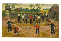 Thiếu nữ đẹp mơ màng trong tranh Ngô Minh Cầu