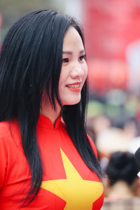 Nét duyên dáng và dịu dàng của nữ chiến sỹ Công an nhân dân trong tà áo dài truyền thống