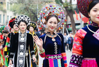 Nét duyên dáng và dịu dàng của nữ chiến sỹ Công an nhân dân trong tà áo dài truyền thống