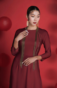 Ngọc Quyên diện áo dài đón Tết Quý Mão trên đất Mỹ