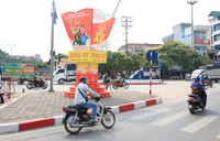 Hà Nội trang hoàng rực rỡ trước ngày bầu cử