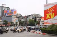 Hà Nội trang hoàng rực rỡ trước ngày bầu cử