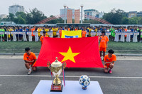 Nữ sinh Hà Nội khoe sắc trong ngày hội bóng đá học sinh An ninh Thủ đô