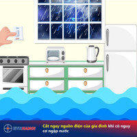 Đề cao cảnh giác tai nạn điện trong mùa mưa bão