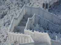 Vẻ đẹp mùa đông ở thác nước Niagara được ví như xứ sở thần tiên