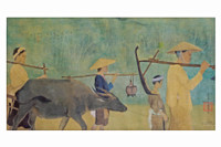 Nhớ về nông thôn Việt Nam qua tranh của các họa sĩ