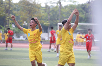 Toàn cảnh lễ khai mạc giải bóng đá học sinh THPT Hà Nội 2022