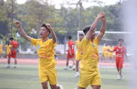 Toàn cảnh lễ khai mạc giải bóng đá học sinh THPT Hà Nội 2022