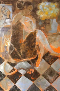 [Ảnh] Ngắm những nàng thơ trong tranh của các họa sĩ Việt