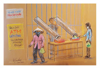 Tình người Sài Gòn trong đại dịch qua những nét vẽ 