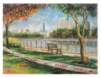 Tình người Sài Gòn trong đại dịch qua những nét vẽ 