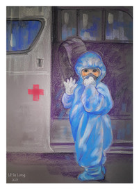 Tình người Sài Gòn trong đại dịch qua những nét vẽ 