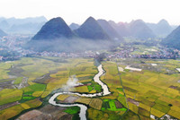 Ngắm mùa vàng Bắc Sơn từ trên cao