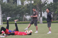 Đoàn Văn Hậu cùng CLB Công an Hà Nội 'luyện công' chờ V-League trở lại