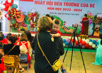 Muôn vàn cảm xúc của trẻ nhỏ trong ngày khai giảng năm học mới