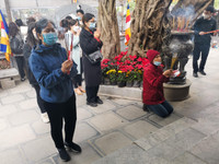 Hình ảnh ghi nhận tại Phủ Tây Hồ vào ngày Rằm tháng Giêng